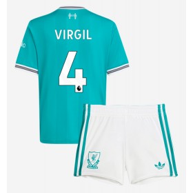 Baby Fußballbekleidung Liverpool Virgil van Dijk #4 3rd Trikot 2025-26 Kurzarm (+ kurze hosen)